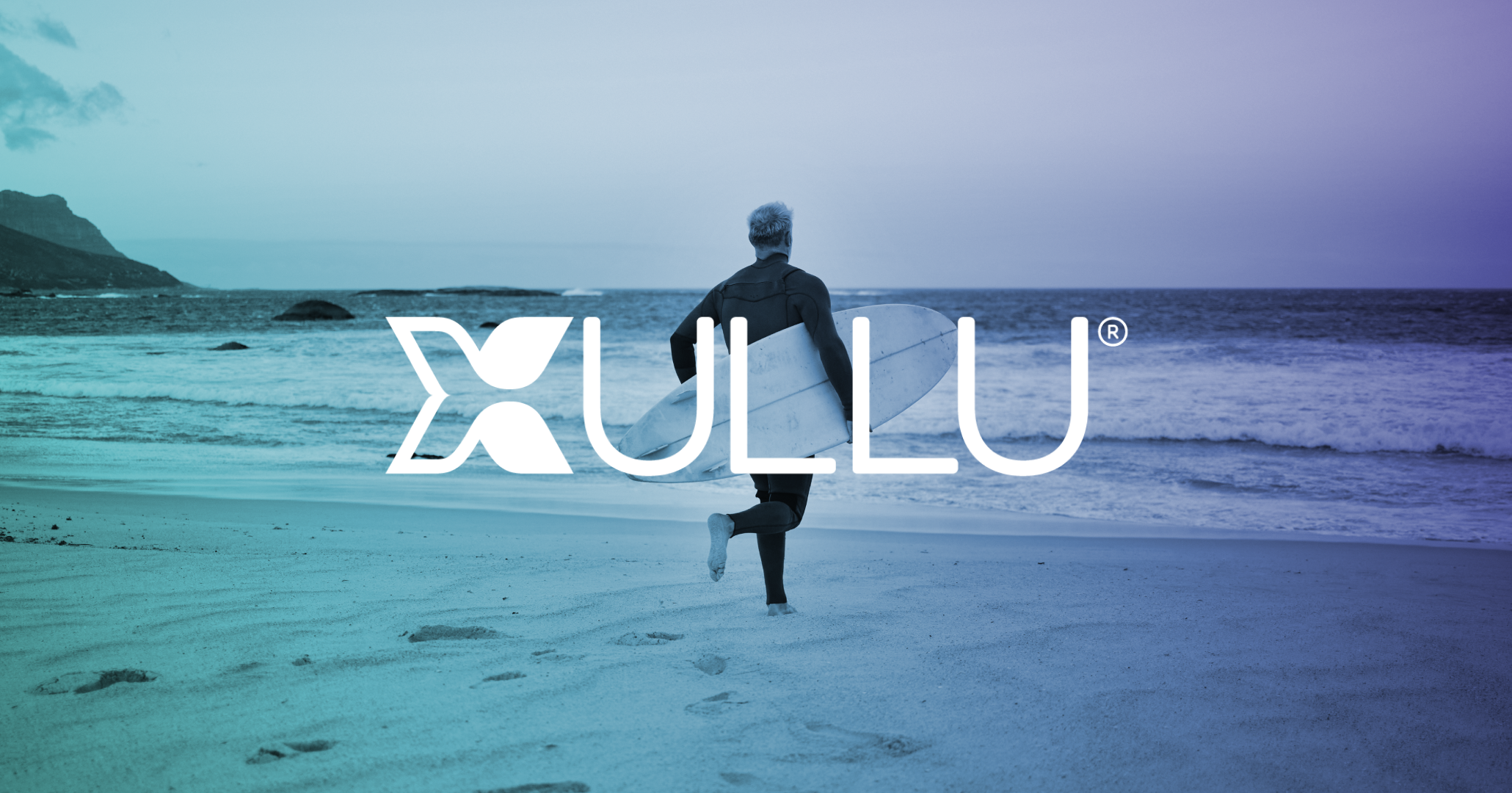 Logo on colored background